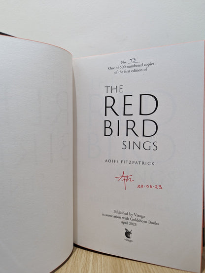 The Red Bird Sings by Aoife Fitzpatrick (Signed First Edition with sprayed edges) - Fialta Books