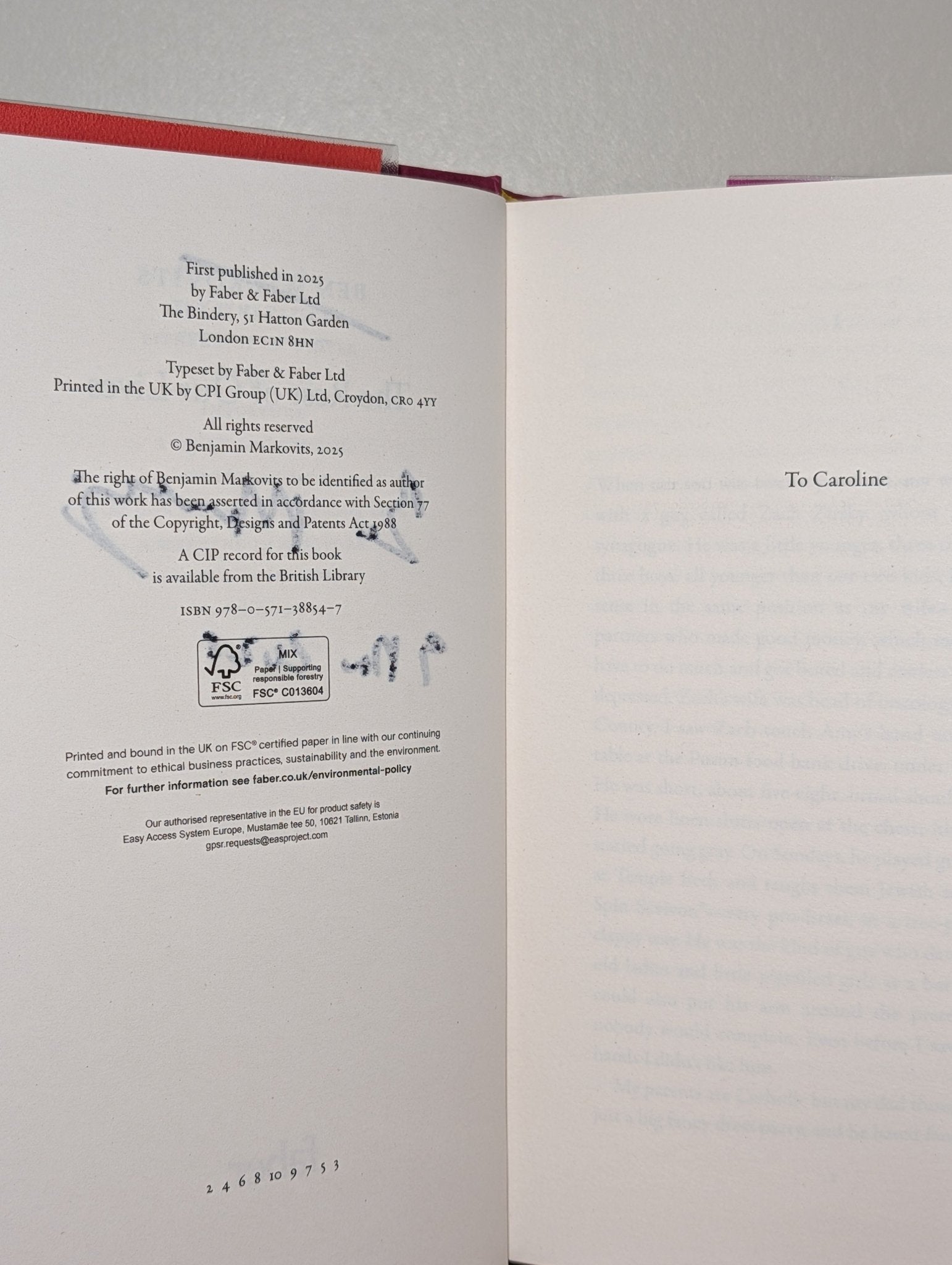 The Rest of Our Lives by Benjamin Markovits (Signed Dated) - Fialta Books