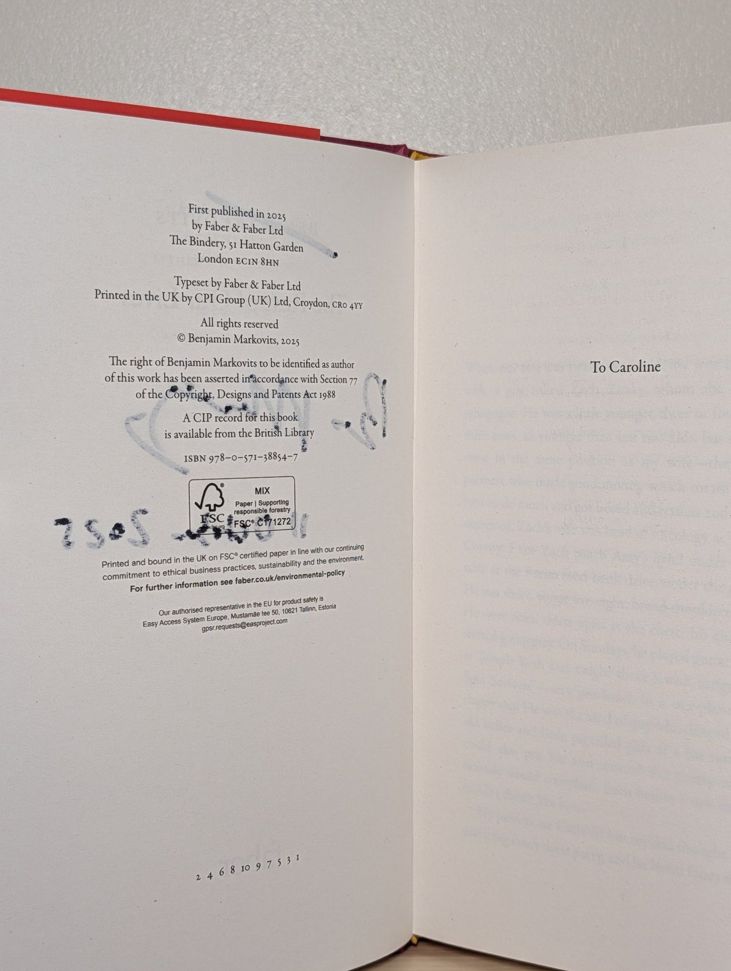 The Rest of Our Lives by Benjamin Markovits (Signed Dated First Edition) - Fialta Books