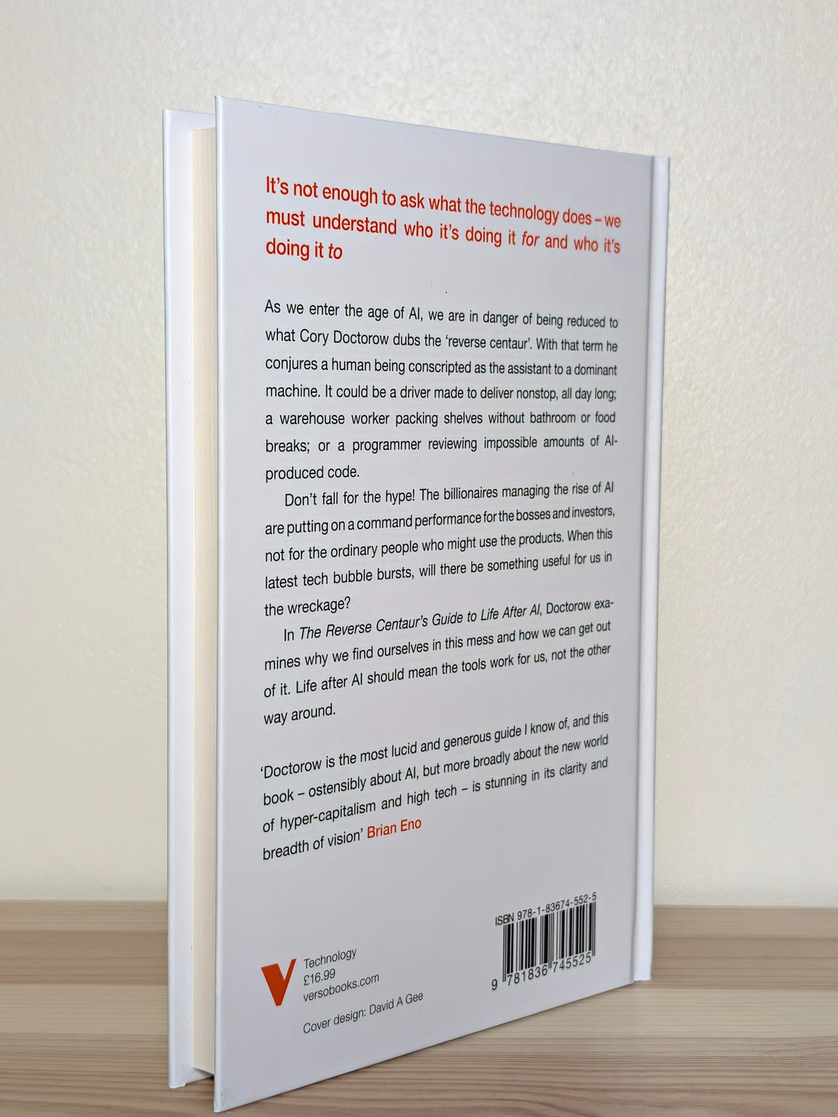 The Reverse Centaur's Guide to Life After AI by Cory Doctorow (Signed First Edition) - Fialta Books