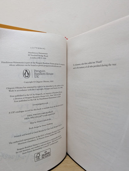 The Road to the Country by Chigozie Obioma (Signed Dated First Edition) - Fialta Books