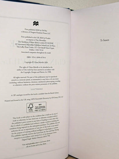 The Rouse by China Mieville (Signed Special Edition with sprayed edges) - Fialta Books