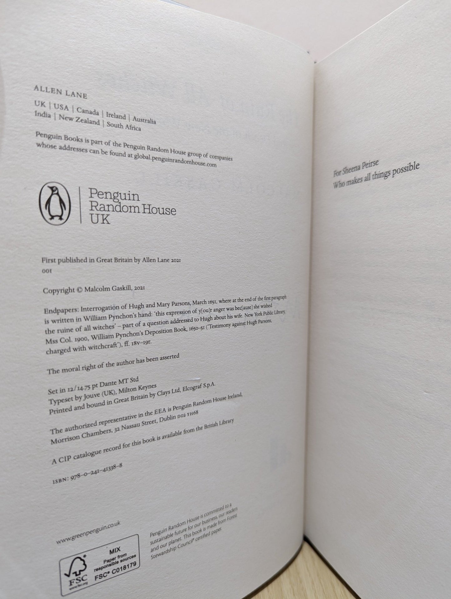 The Ruin of All Witches: Death and Desire in an Age of Enchantment by Malcolm Gaskill (Signed First Edition) - Fialta Books