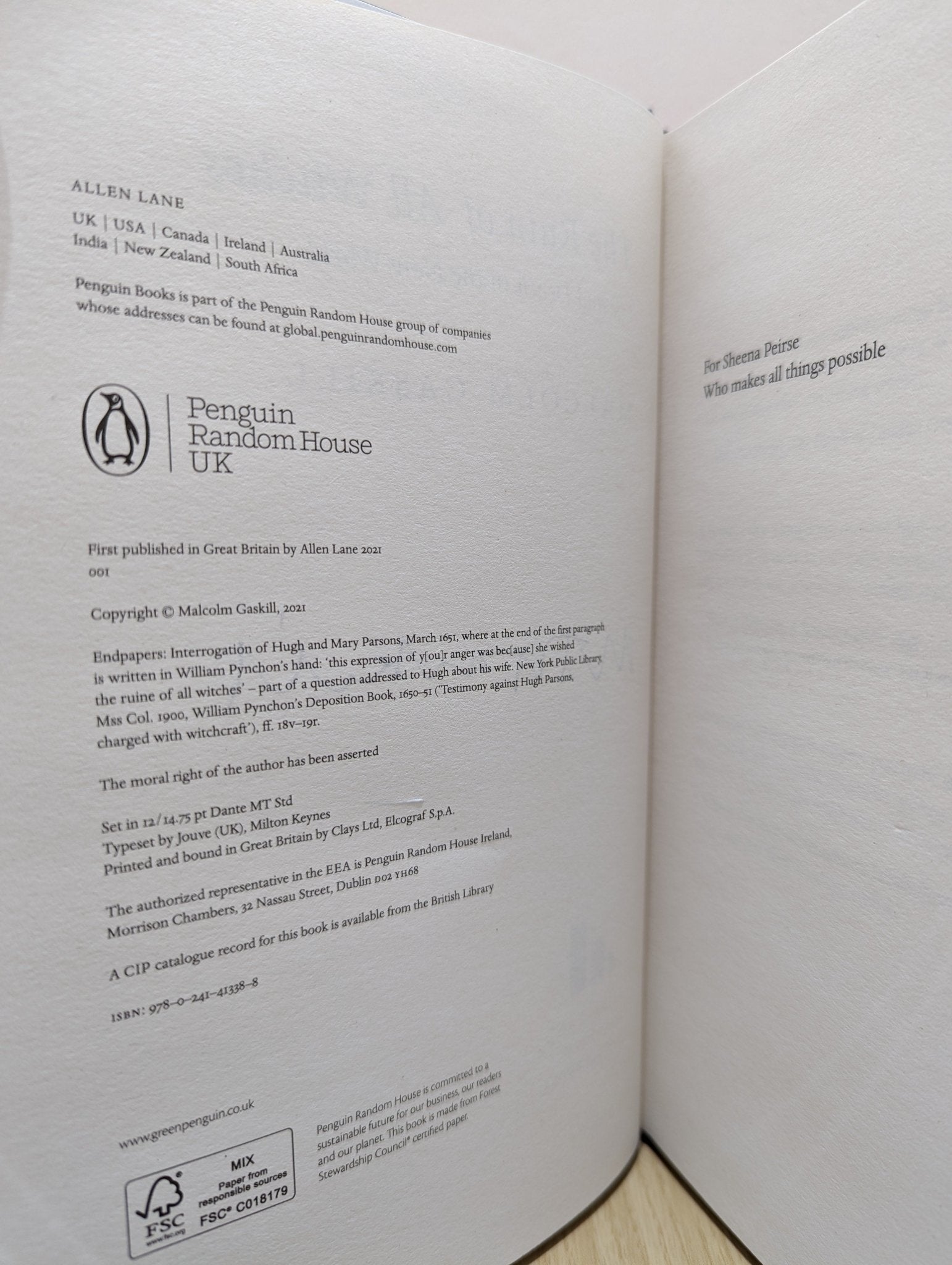 The Ruin of All Witches: Death and Desire in an Age of Enchantment by Malcolm Gaskill (Signed First Edition) - Fialta Books