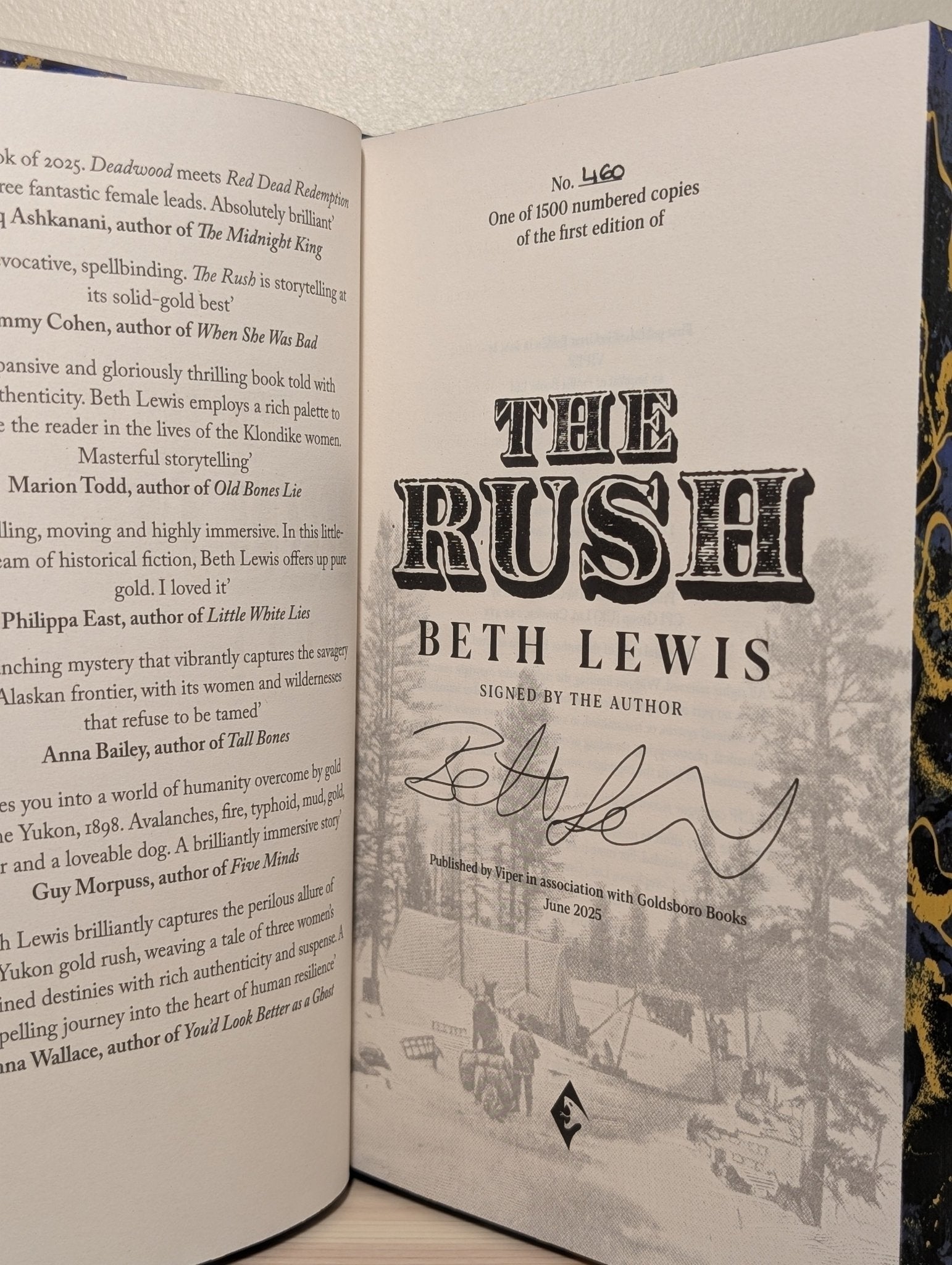 The Rush by Beth Lewis (Signed Numbered First Edition with sprayed edges) - Fialta Books