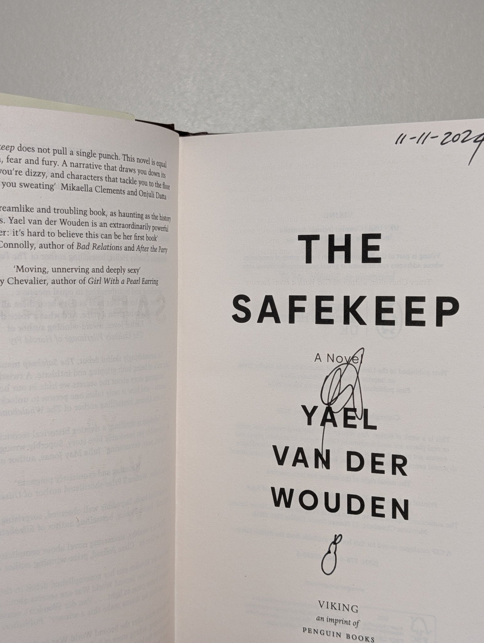The Safekeep by Yael Van Der Wouden (Signed First Edition) - Fialta Books