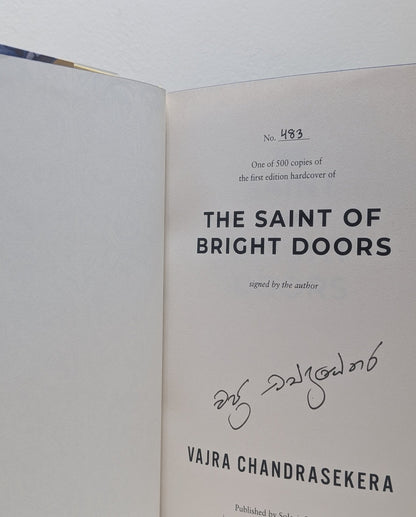 The Saint of Bright Doors by Vajra Chandrasekera (Signed Numbered Edition) - Fialta Books