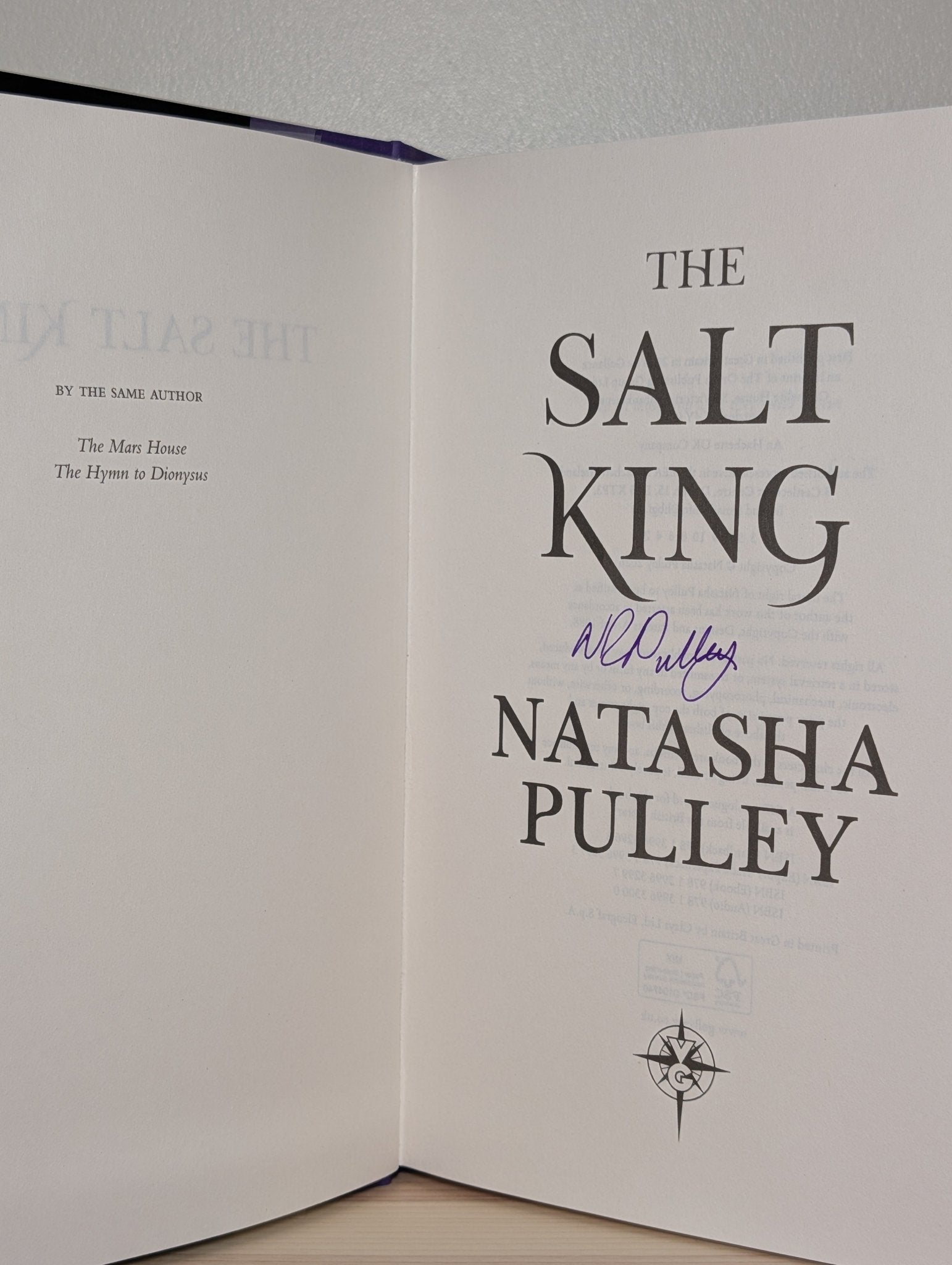 The Salt King by Natasha Pulley (Signed First Edition) - Fialta Books