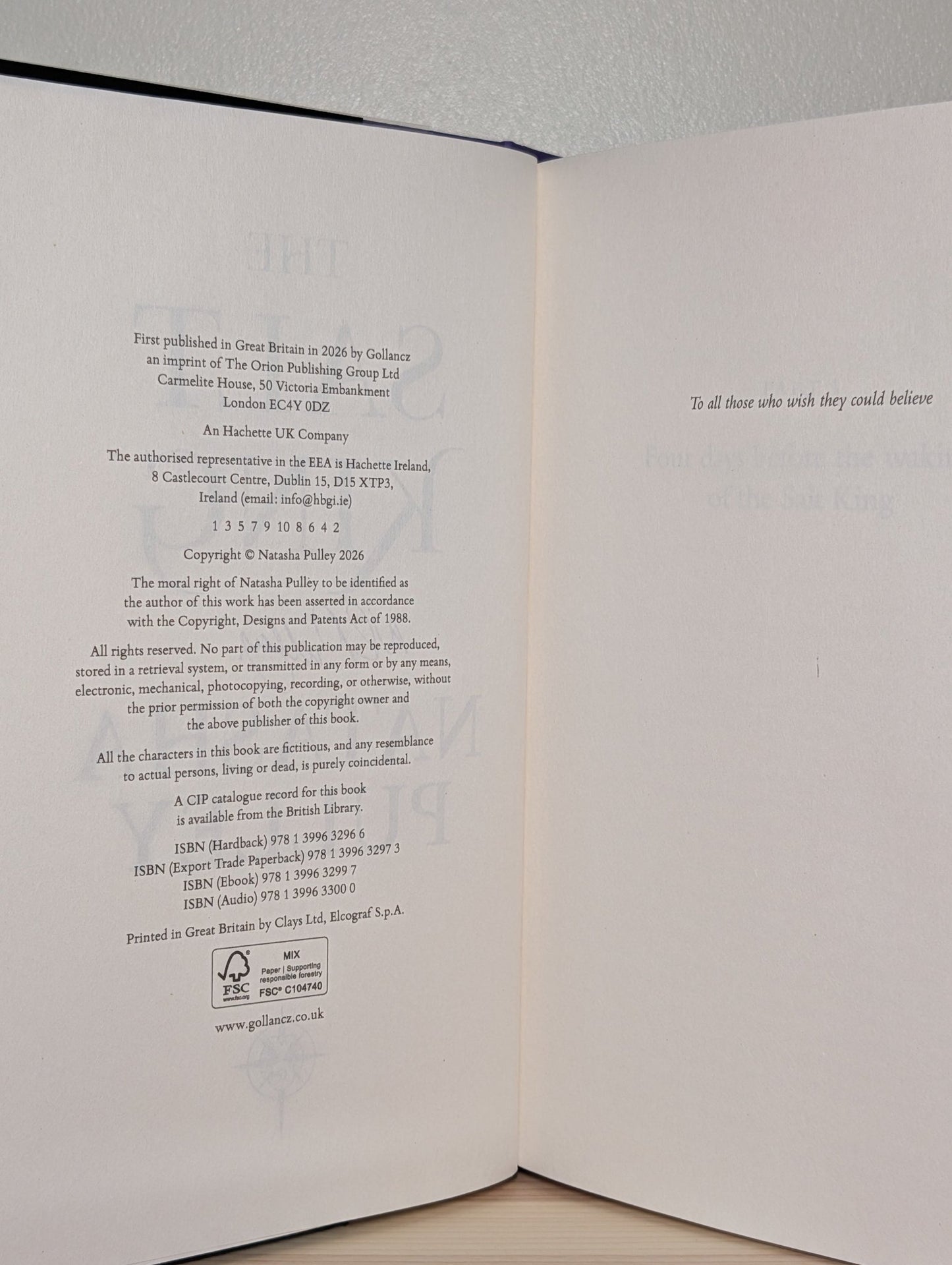 The Salt King by Natasha Pulley (Signed First Edition) - Fialta Books