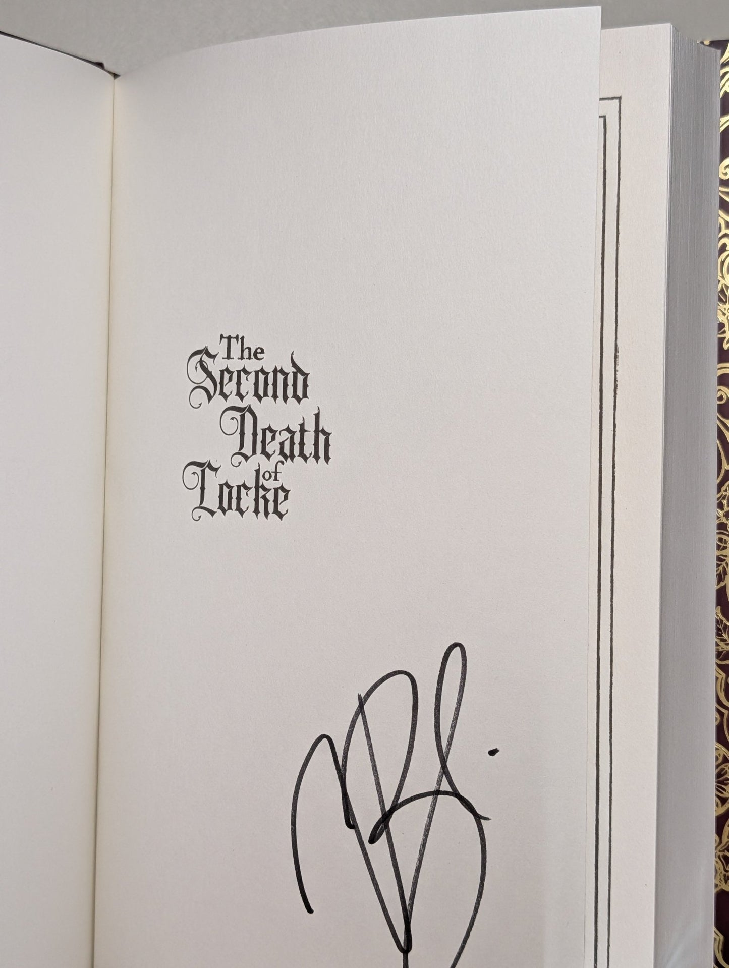 The Second Death of Locke by V.L. Bovalino (Signed First Edition) - Fialta Books