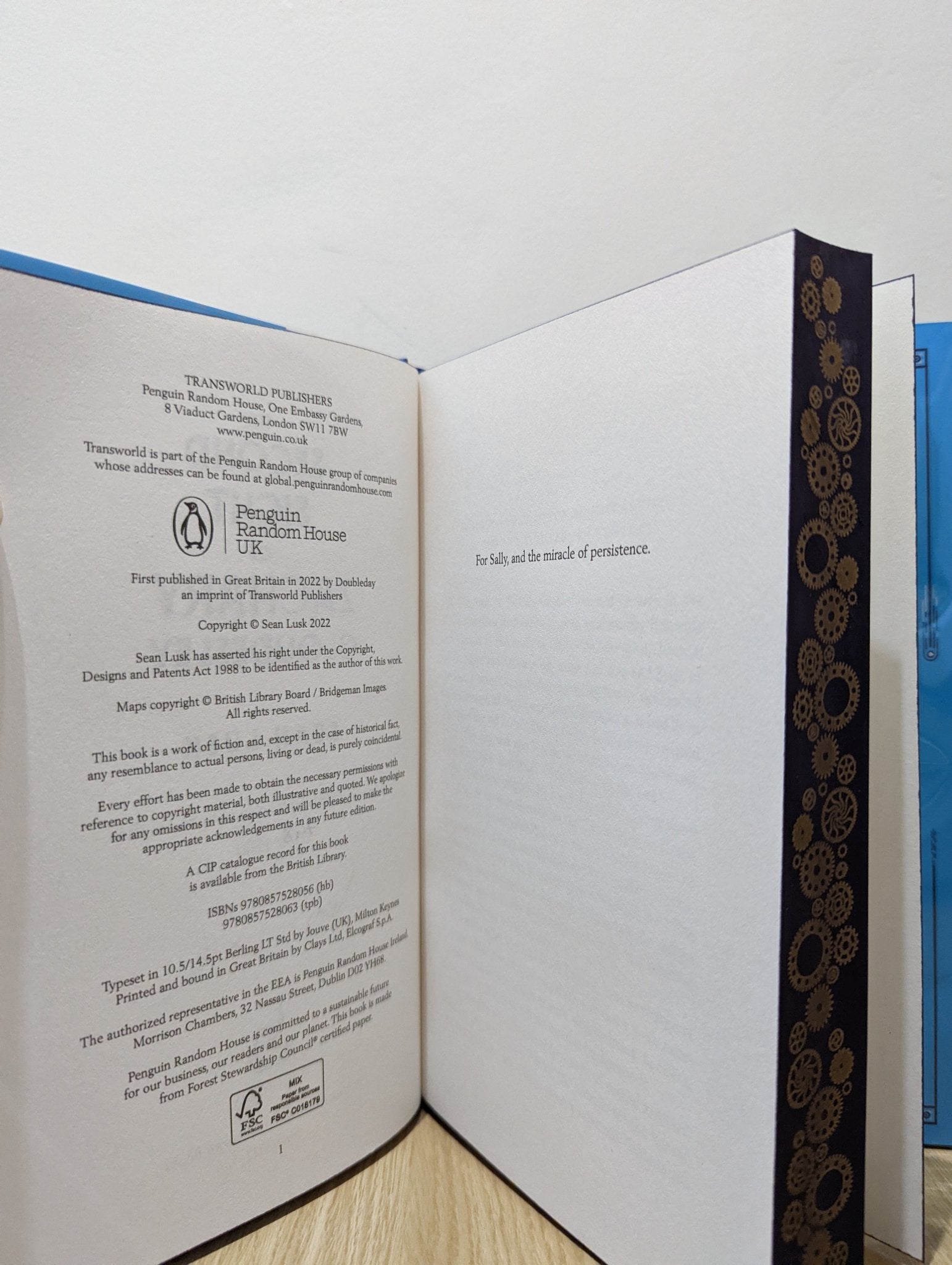 The Second Sight of Zachary Cloudesley by Sean Lusk (Signed Numbered First Edition with sprayed edges) - Fialta Books