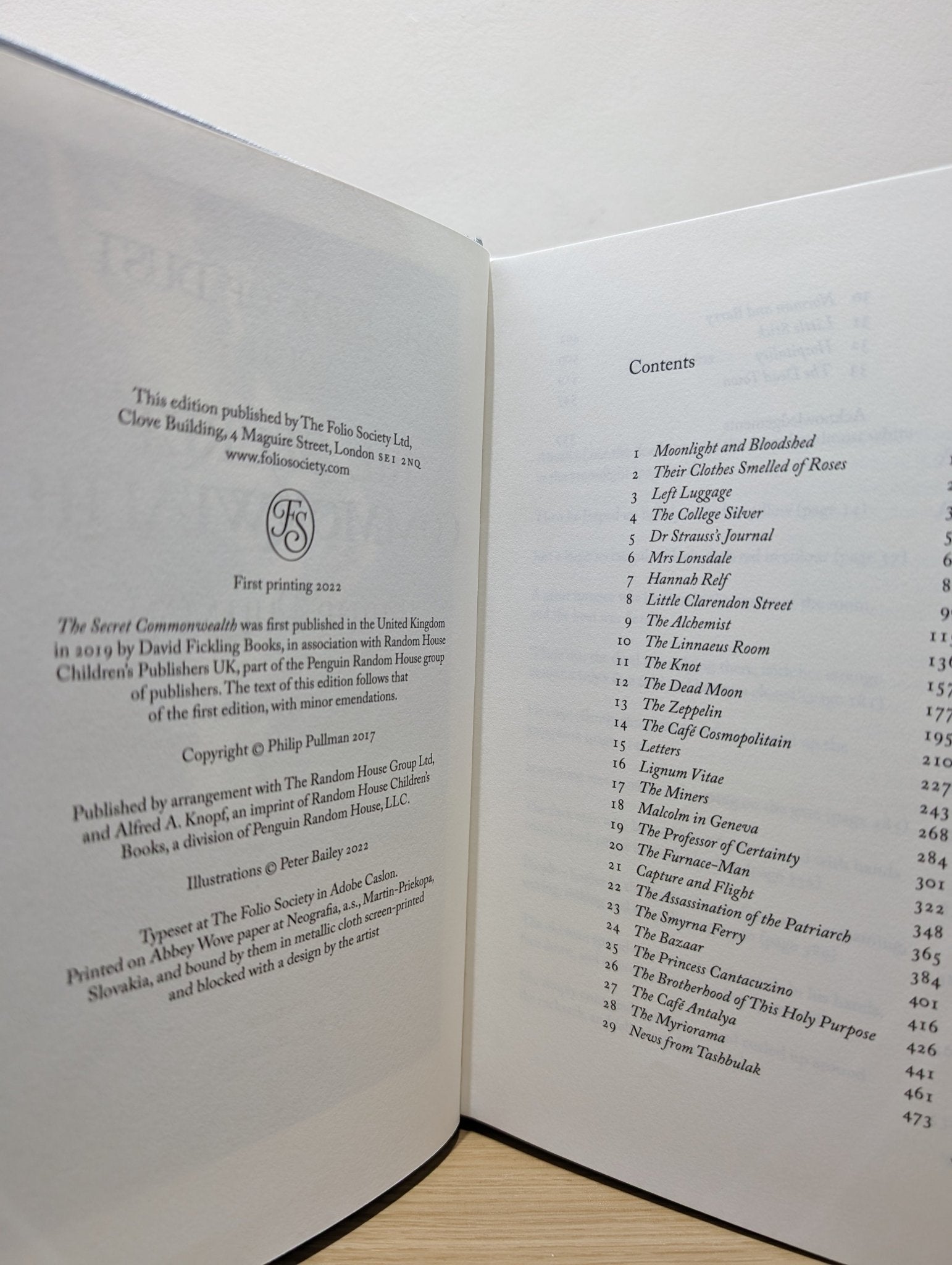 The Secret Commonwealth: : 'The Book of Dust' - Volume 2 by Philip Pullman (Folio Slipcase Edition) - Fialta Books