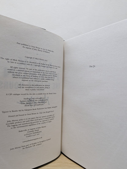 The Secret Hours by Mick Herron (Signed First Edition) - Fialta Books