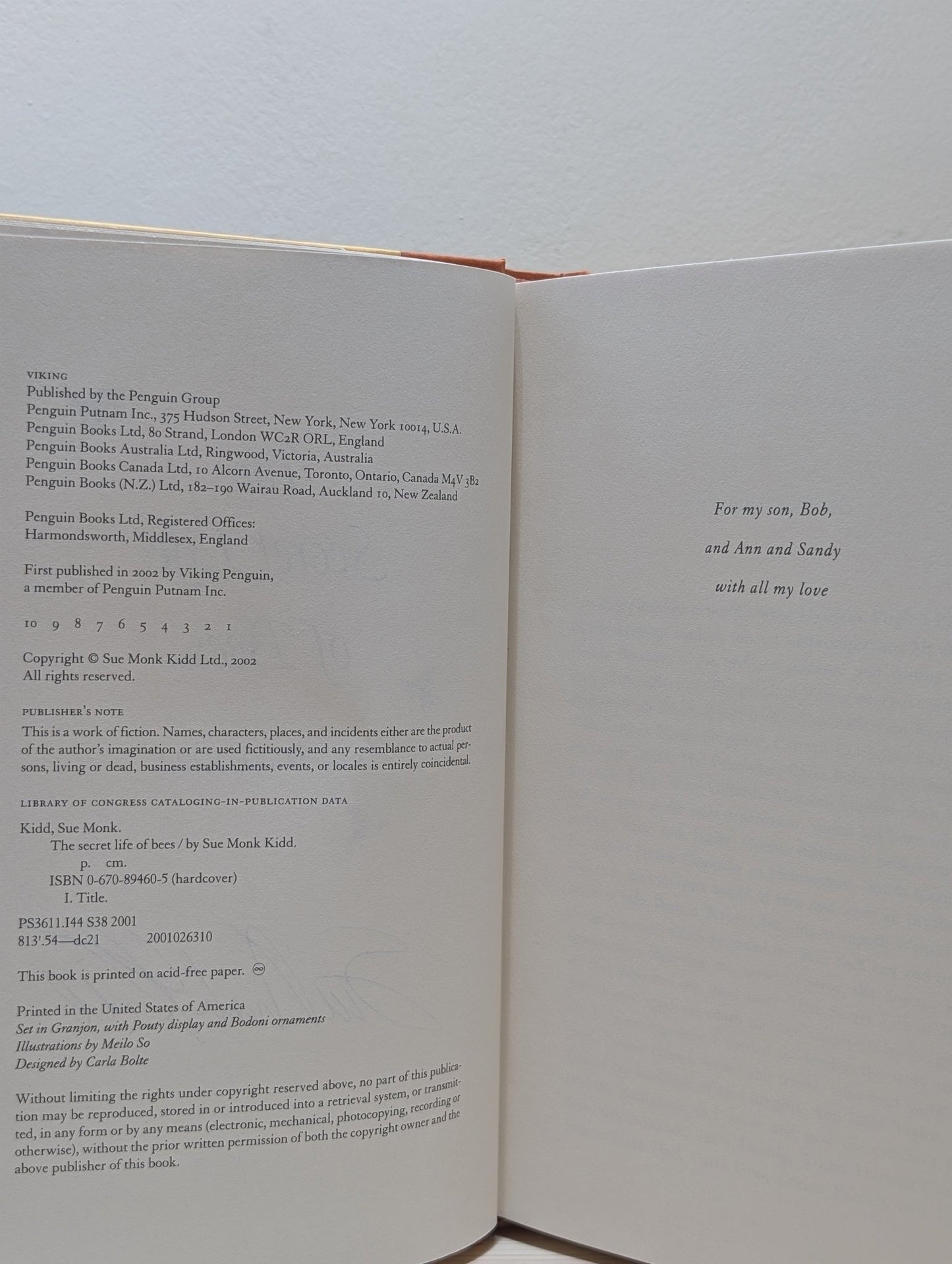 The Secret Life of Bees by Sue Monk Kidd (Signed First Edition) - Fialta Books