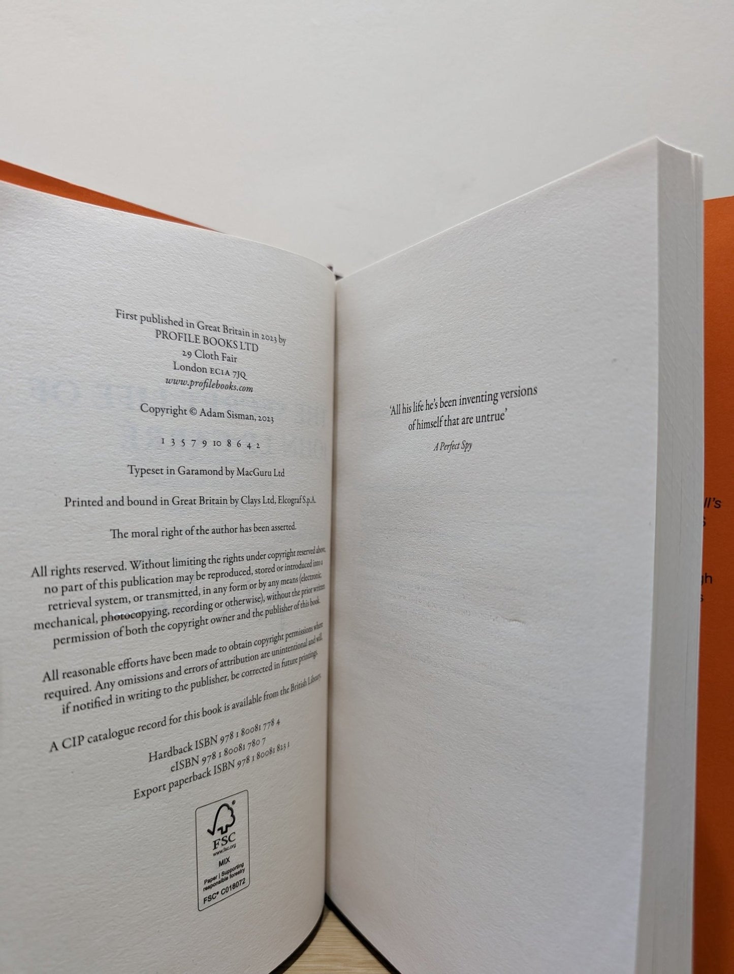 The Secret Life of John le Carré by Adam Sisman (Signed First Edition) - Fialta Books