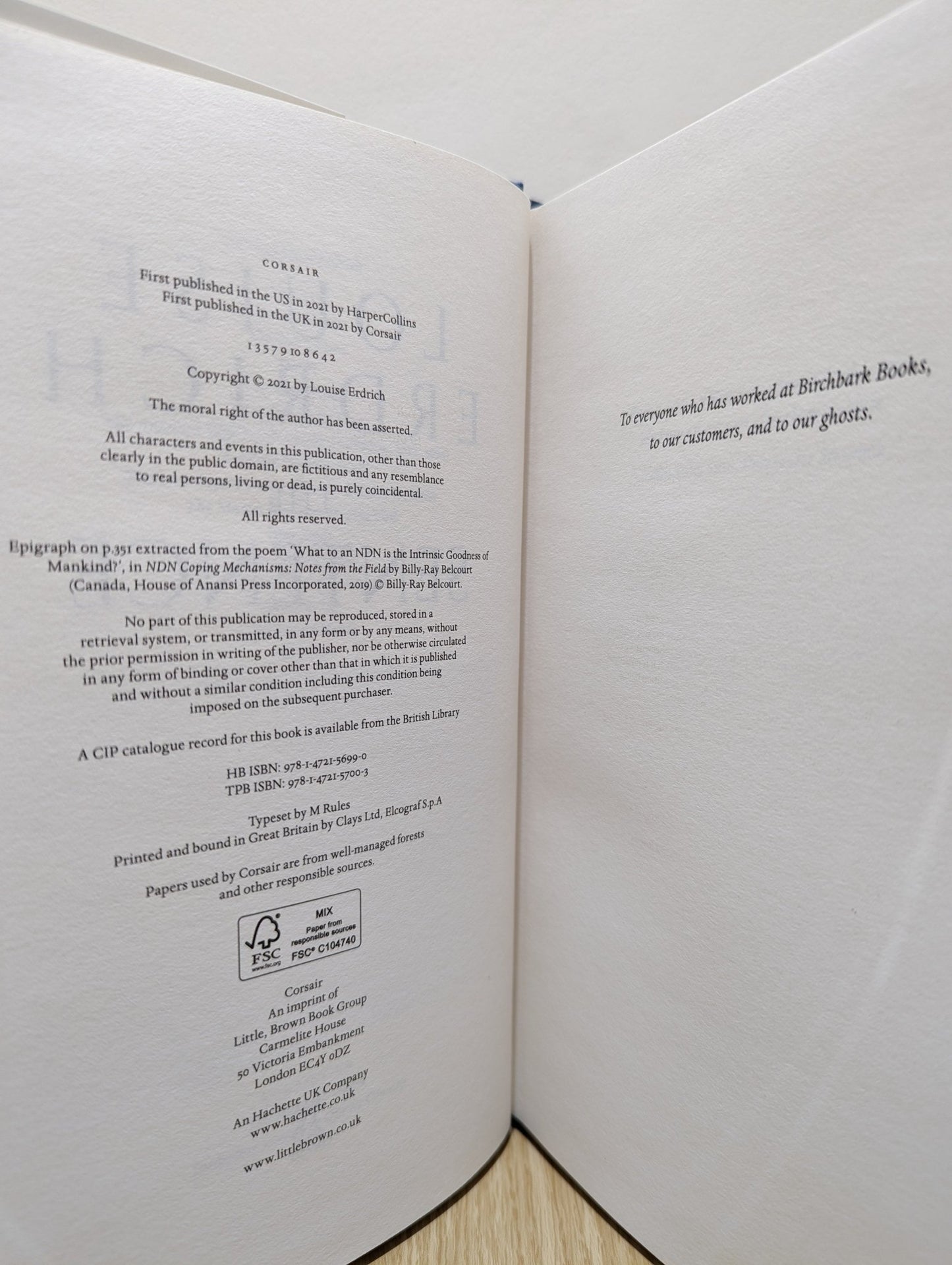 The Sentence by Louise Erdrich (Signed First Edition) - Fialta Books