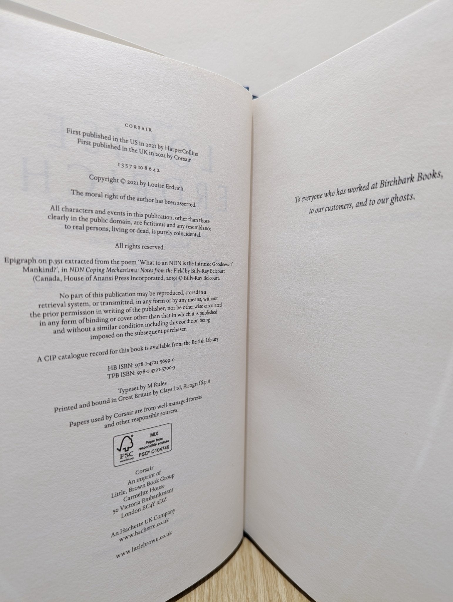 The Sentence by Louise Erdrich (Signed First Edition) - Fialta Books