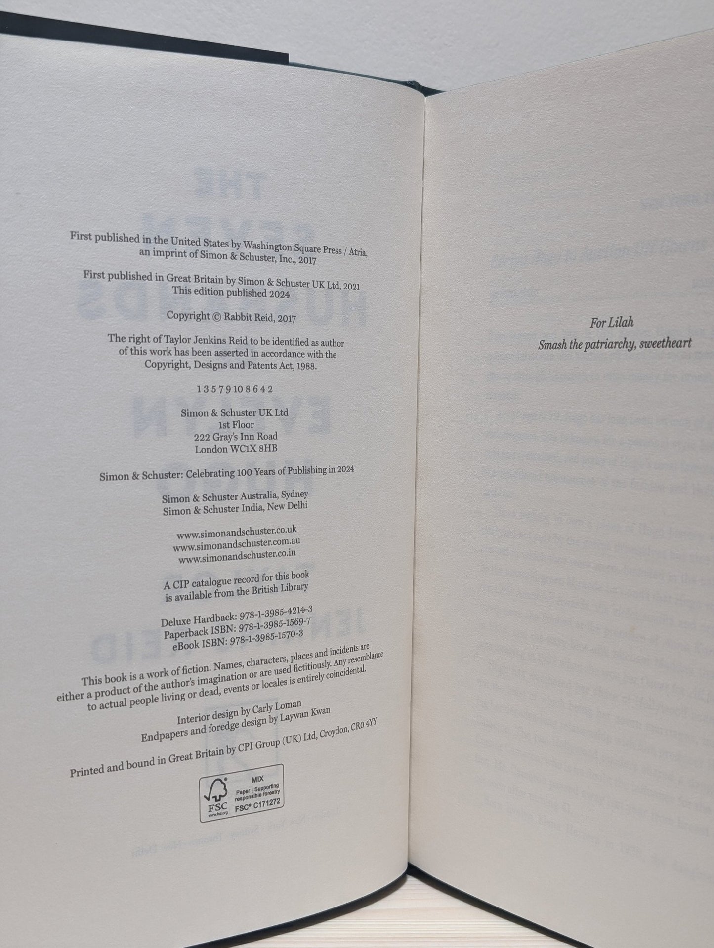 The Seven Husbands of Evelyn Hugo by Taylor Jenkins Reid (Deluxe Hardback Edition) - Fialta Books