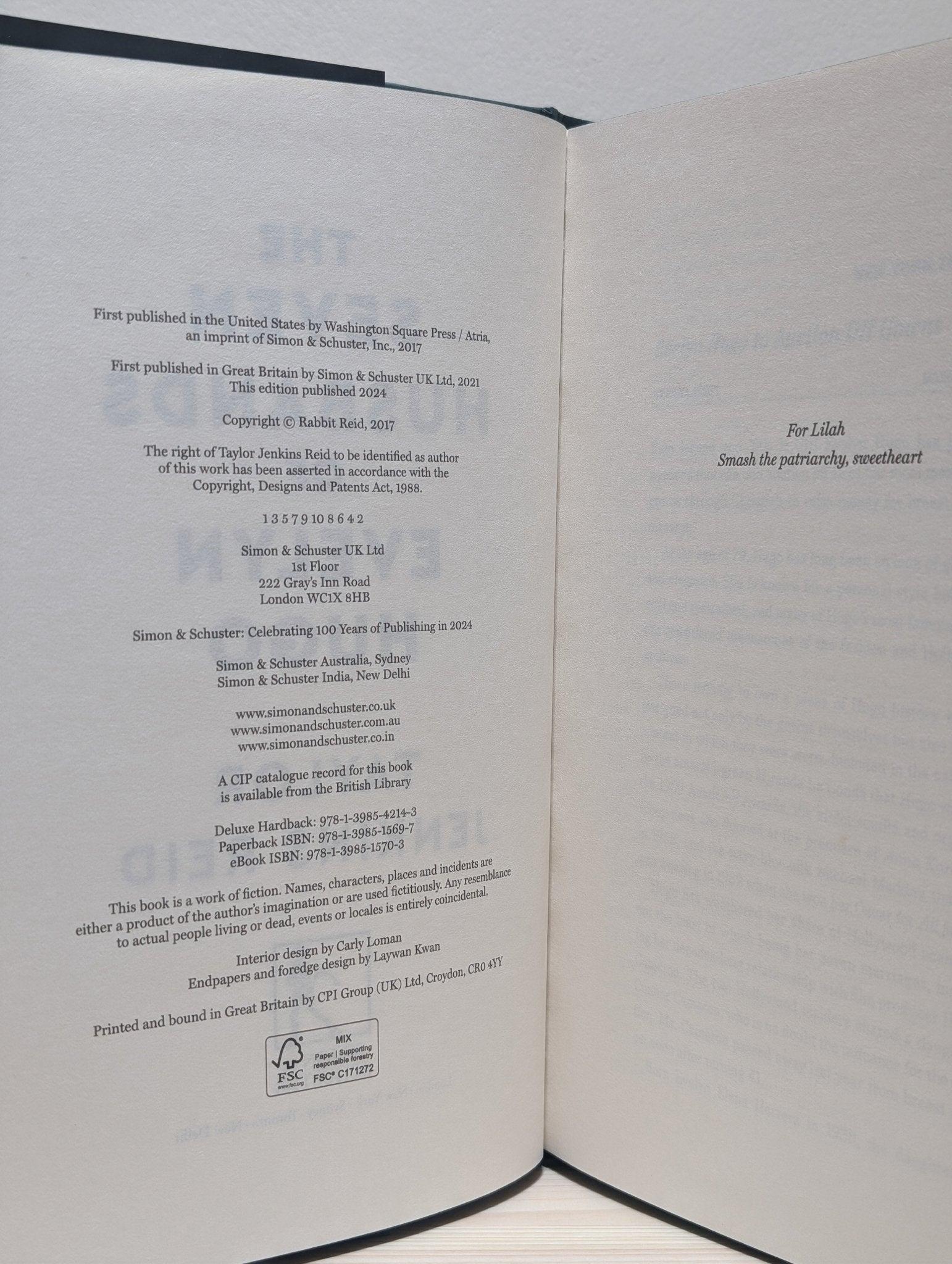 The Seven Husbands of Evelyn Hugo by Taylor Jenkins Reid (Deluxe Hardback Edition) - Fialta Books