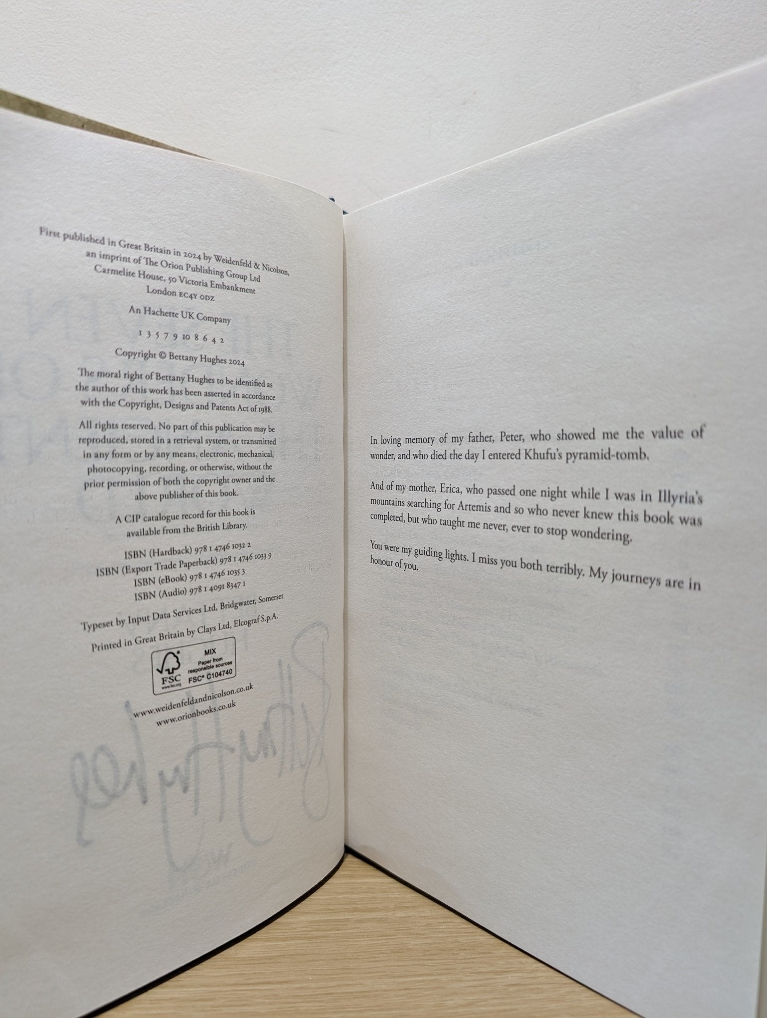 The Seven Wonders of the Ancient World by Bettany Hughes (Signed First Edition) - Fialta Books