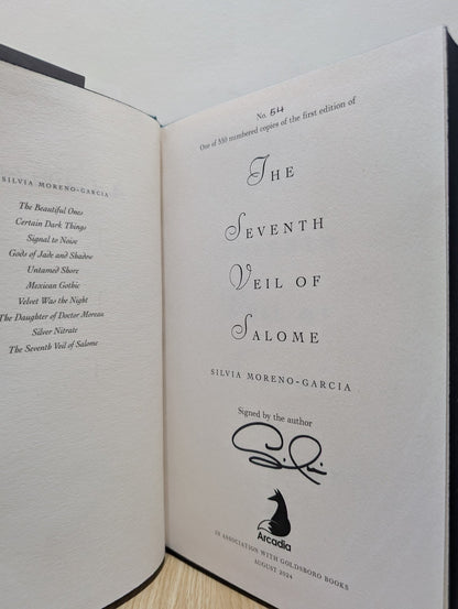 The Seventh Veil of Salome by Silvia Moreno - Garcia (Signed First Edition with sprayed edges) - Fialta Books