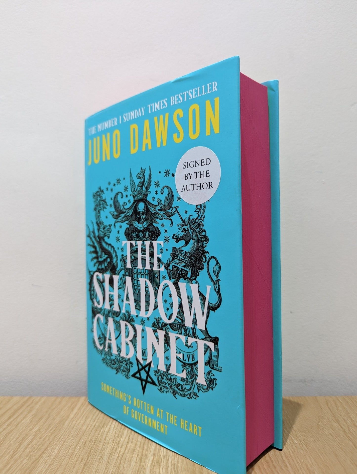 The Shadow Cabinet by Juno Dawson (Signed First Edition with sprayed edges) - Fialta Books