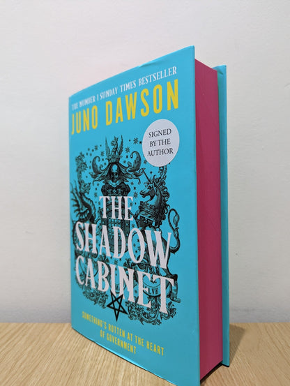 The Shadow Cabinet by Juno Dawson (Signed First Edition with sprayed edges) - Fialta Books