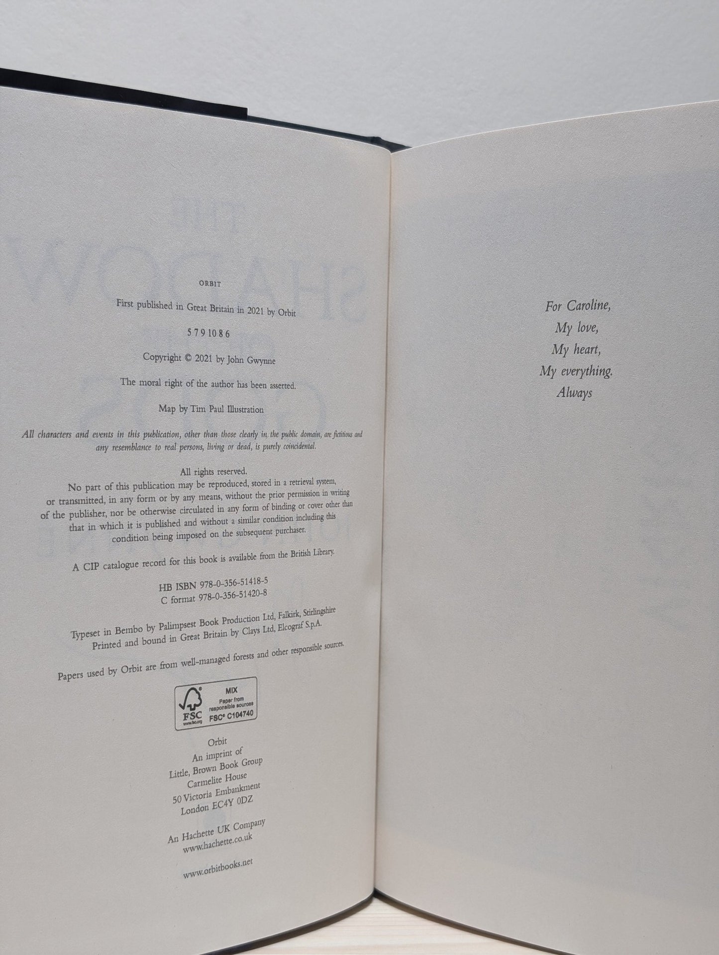 The Shadow of the Gods by John Gwynne (Signed) - Fialta Books