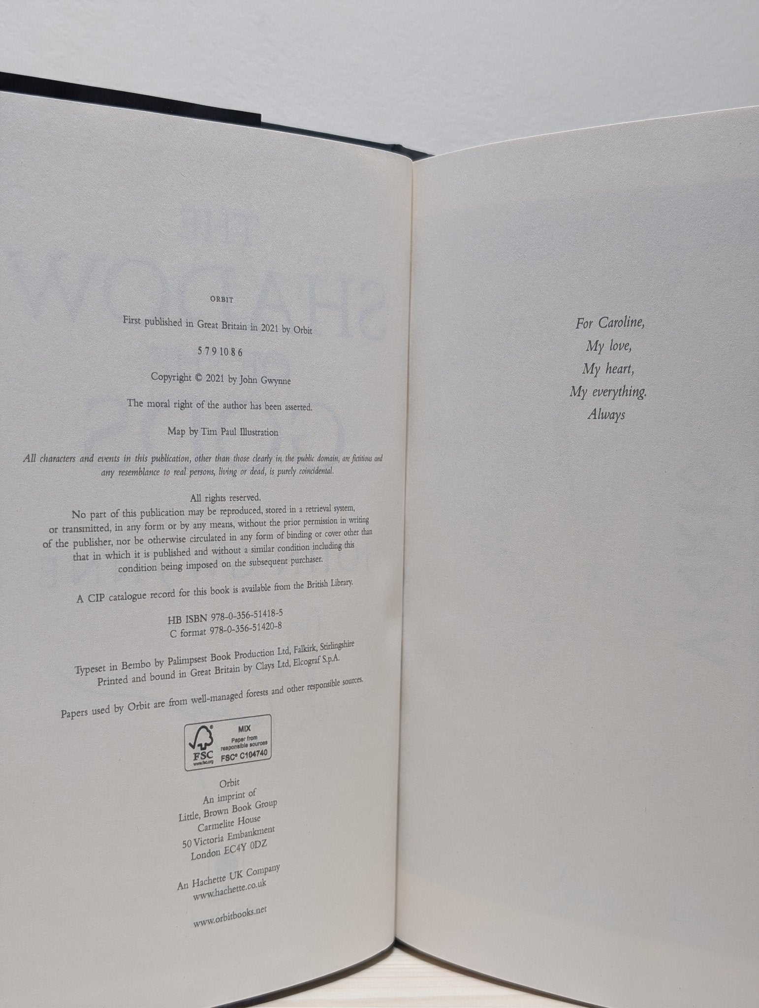 The Shadow of the Gods by John Gwynne (Signed) - Fialta Books