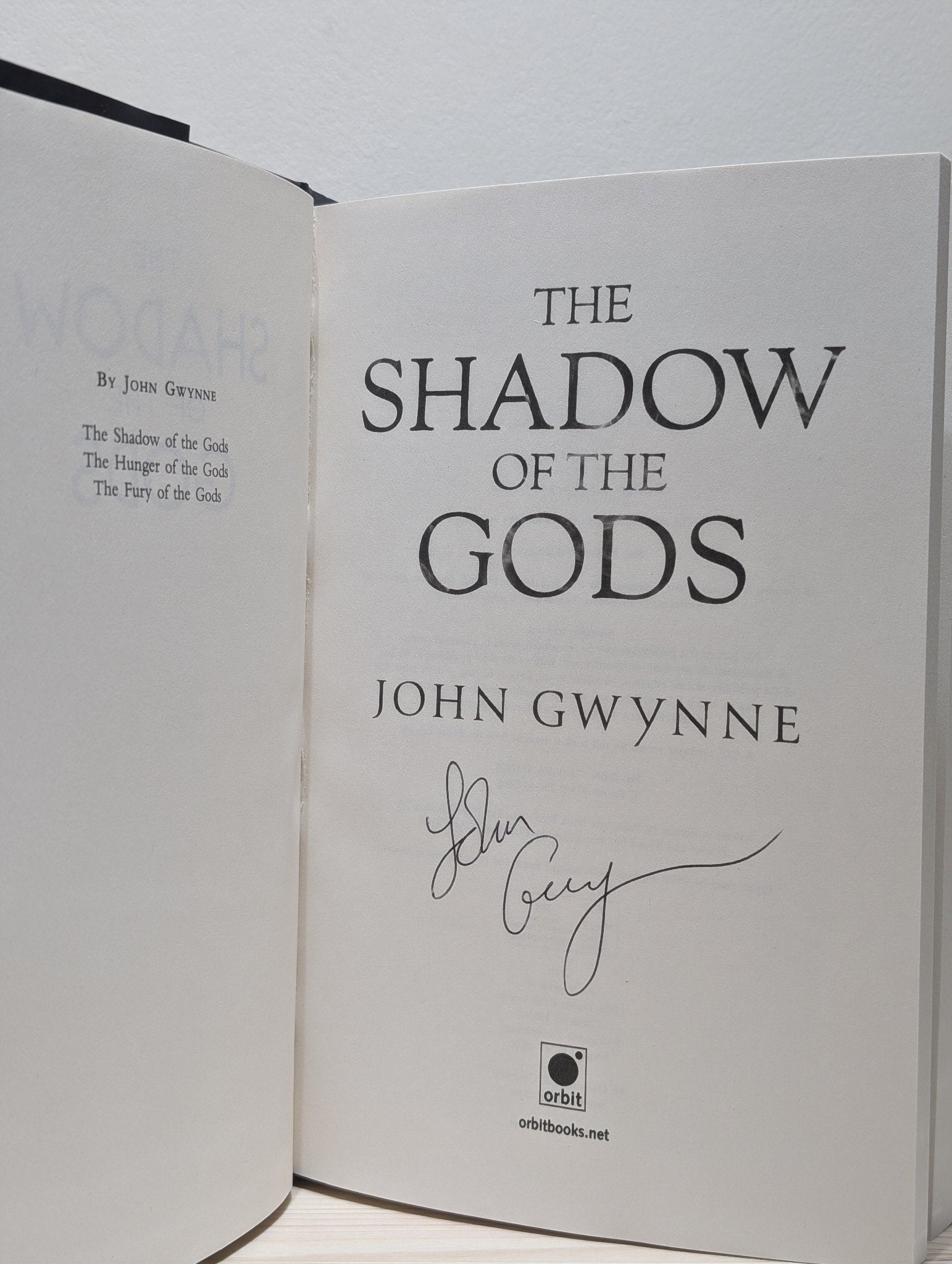The Shadow of the Gods by John Gwynne (Signed) - Fialta Books
