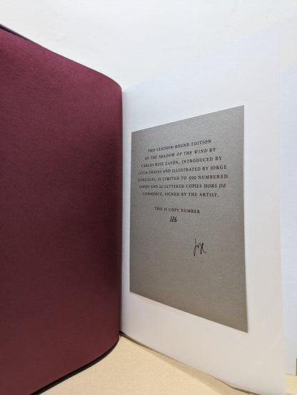 The Shadow of the Wind by Carlos Ruiz Zafón (Folio Limited Leatherbound Edition) - Fialta Books