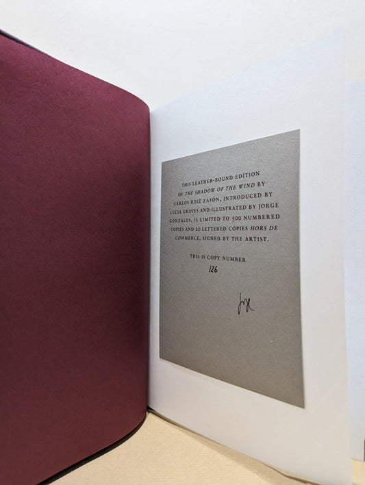 The Shadow of the Wind by Carlos Ruiz Zafón (Folio Limited Leatherbound Edition) - Fialta Books