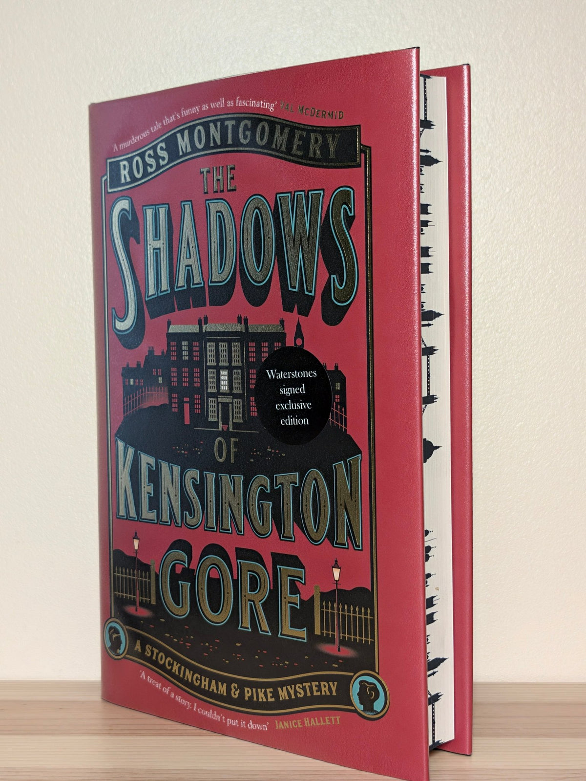 The Shadows of Kensington Gore by Ross Montgomery (Signed First Edition with sprayed edges) - Fialta Books