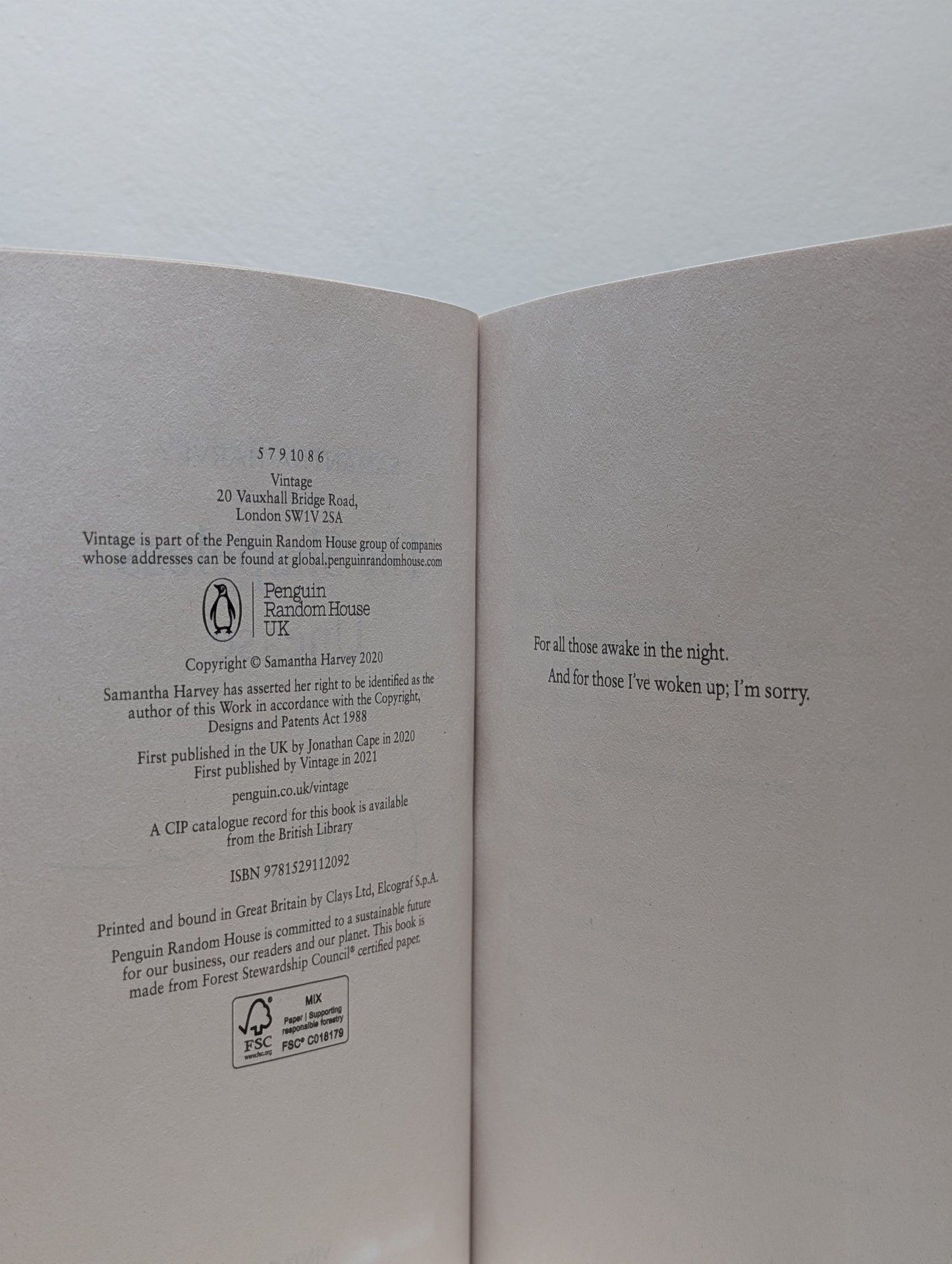 The Shapeless Unease by Samantha Harvey (Signed) - Fialta Books