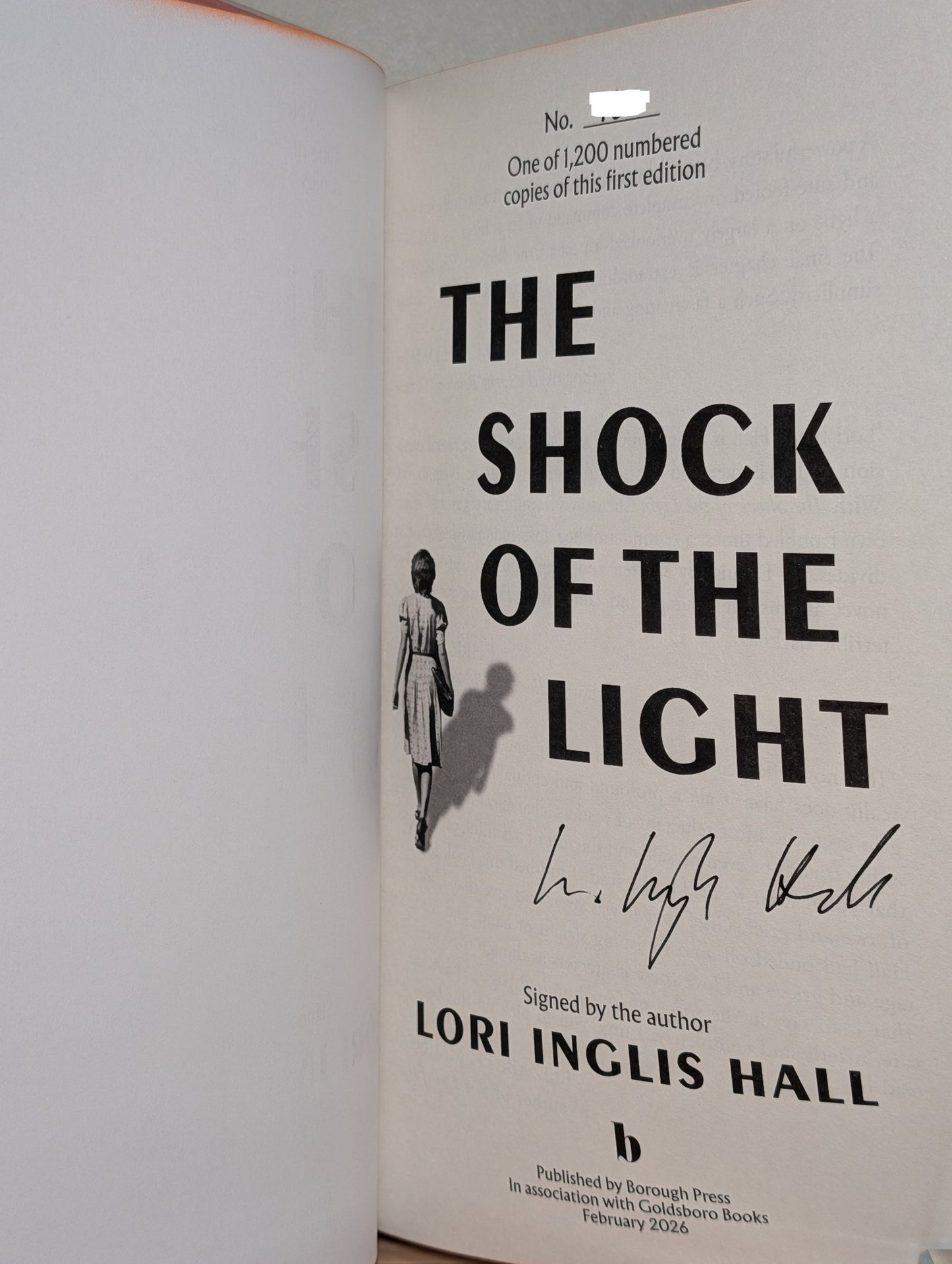 The Shock of the Light by Lori Inglis Hall (Signed Numbered Edition with sprayed edges) - Fialta Books