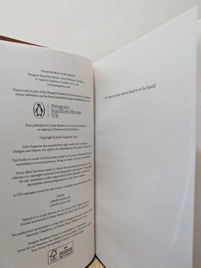 The Silence In Between by Josie Ferguson (Signed First Edition) - Fialta Books