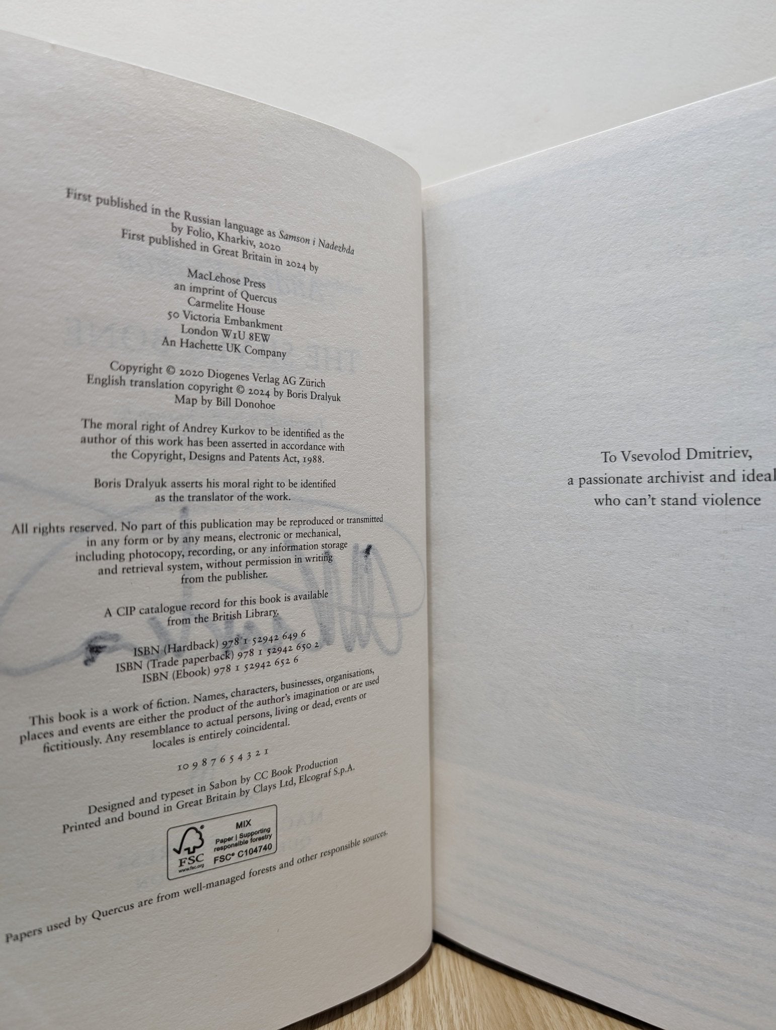 The Silver Bone: The Kyiv Mysteries by Andrey Kurkov (Signed First Edition) - Fialta Books