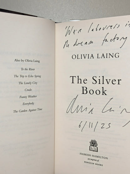 The Silver Book by Olivia Laing (Signed Lined First Edition) - Fialta Books