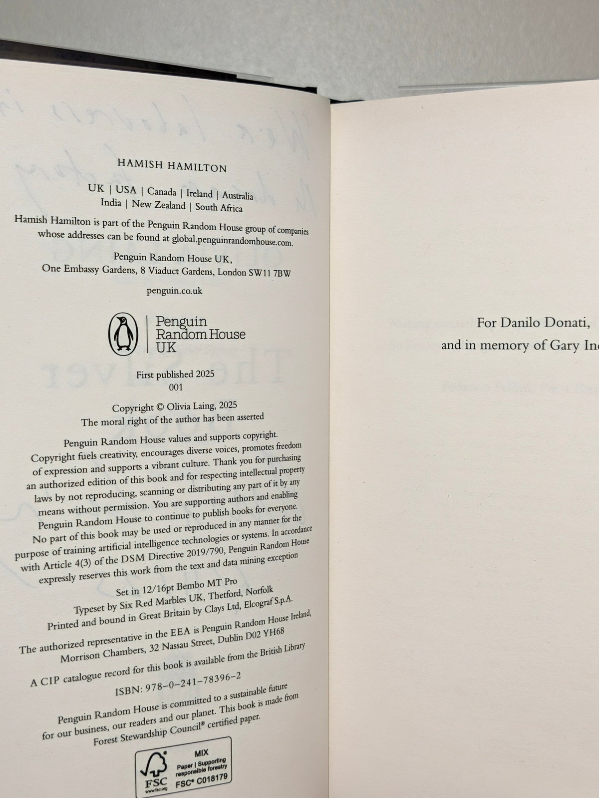 The Silver Book by Olivia Laing (Signed Lined First Edition) - Fialta Books