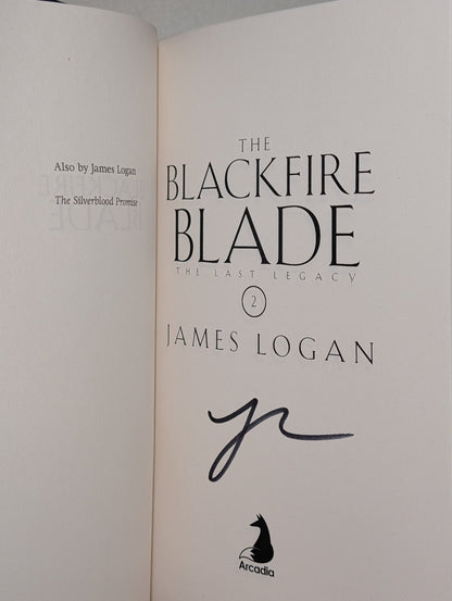 The Silverblood Promise; Blackfire Blade by James Logan (Signed First Edition Set) - Fialta Books