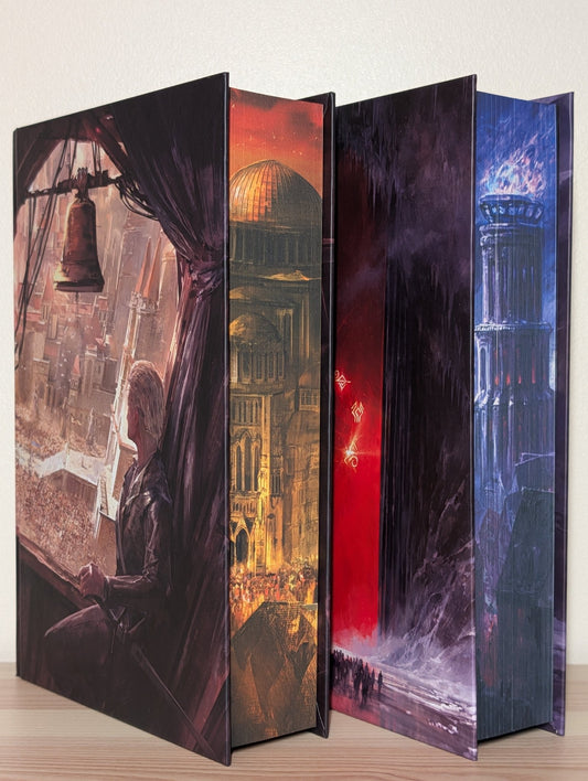 The Silverblood Promise; Blackfire Blade by James Logan (Signed Set with sprayed edges) - Fialta Books