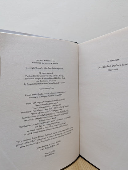 The Singularities by John Banville (Signed First Edition) - Fialta Books