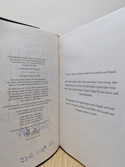 The Sinister Booksellers of Bath by Garth Nix (Signed Dated First Edition) - Fialta Books