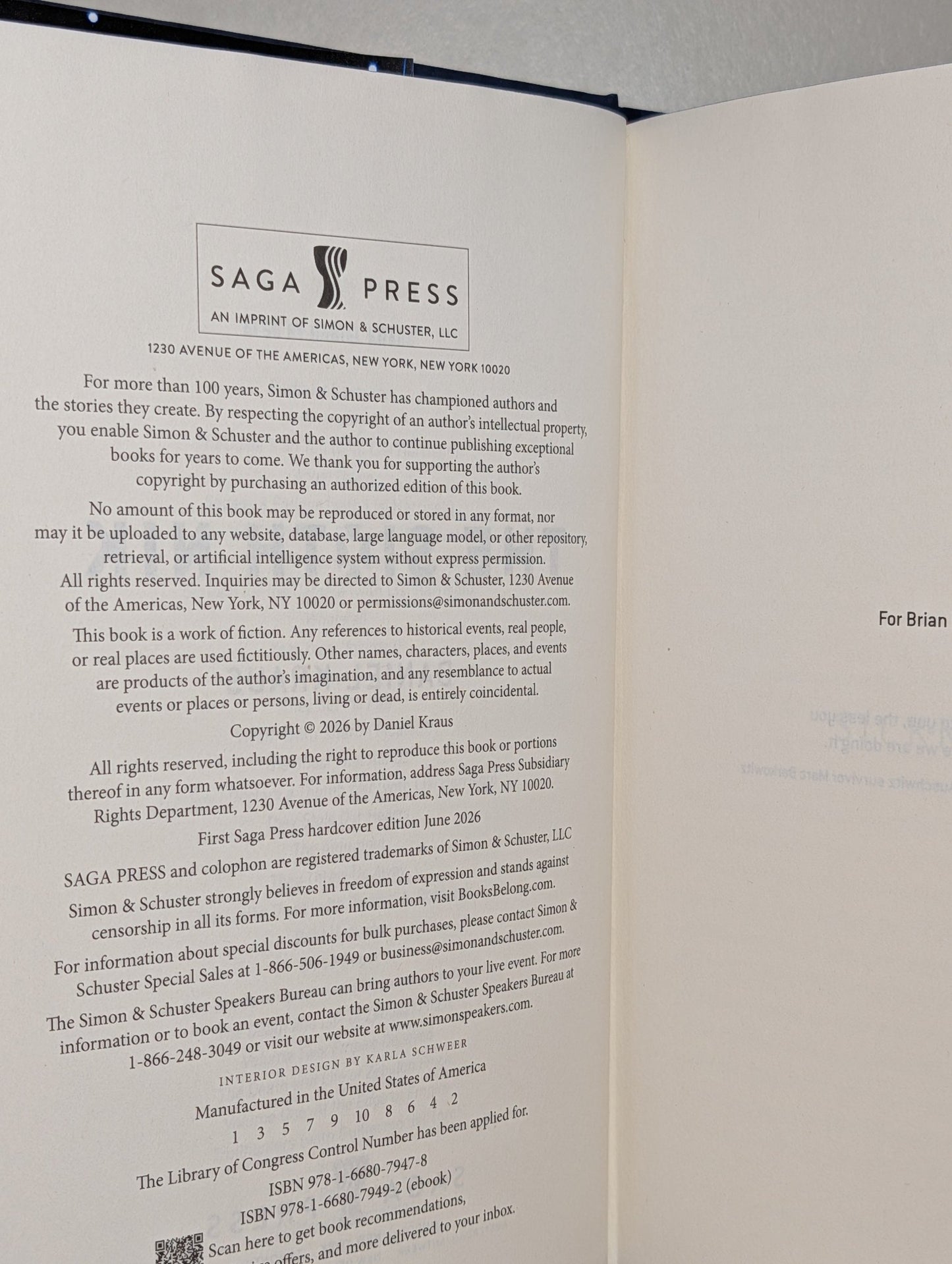 The Sixth Nik by Daniel Kraus (First Edition with sprayed edges) - Fialta Books