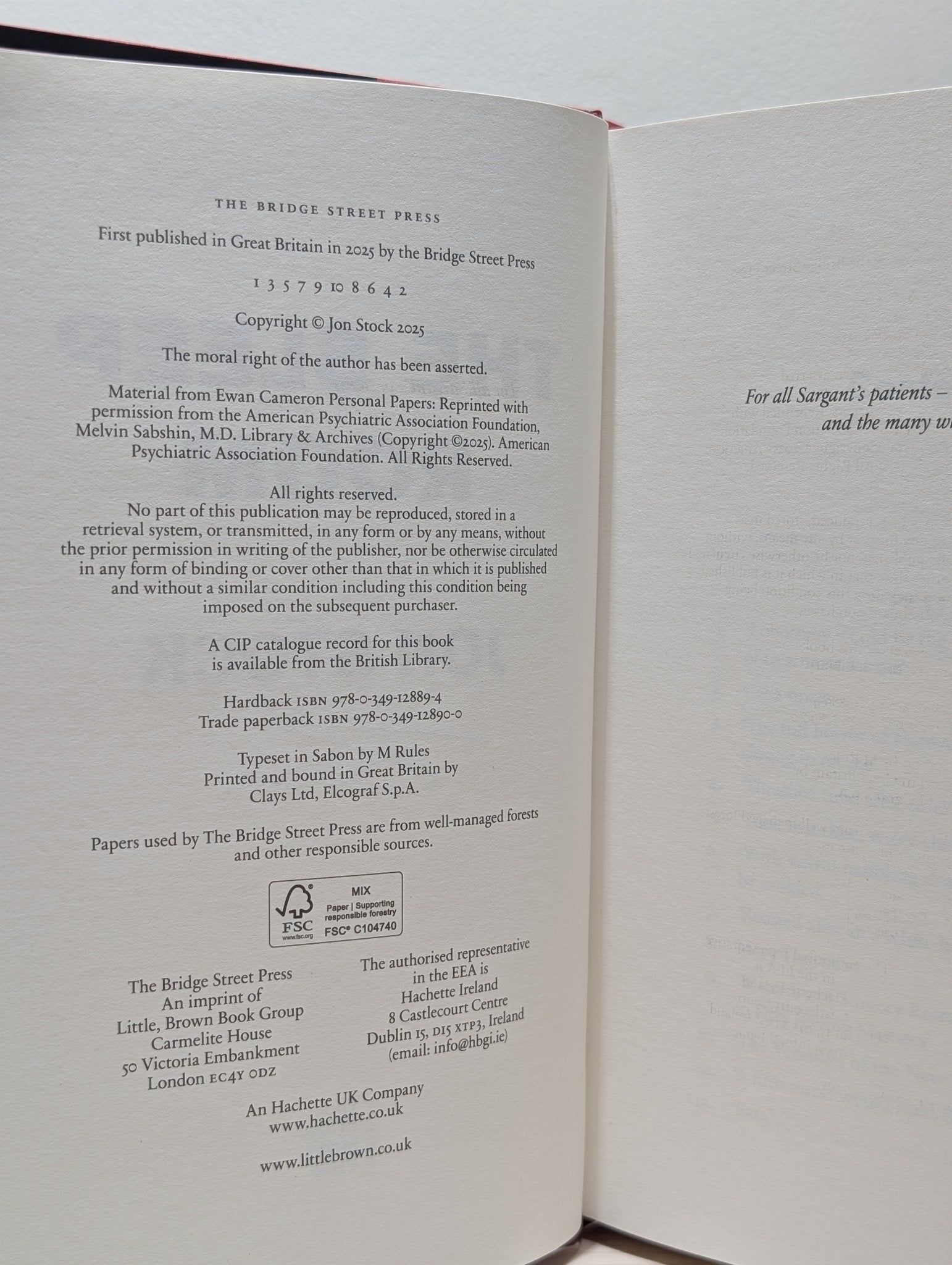 The Sleep Room: A Very British Medical Scandal by Jon Stock (Signed First Edition) - Fialta Books