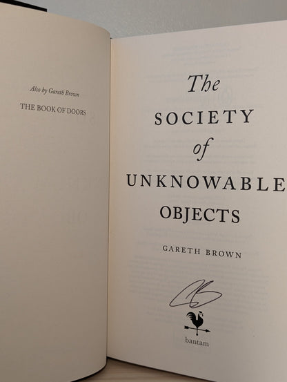 The Society of Unknowable Objects by Gareth Brown (Signed First Edition) - Fialta Books