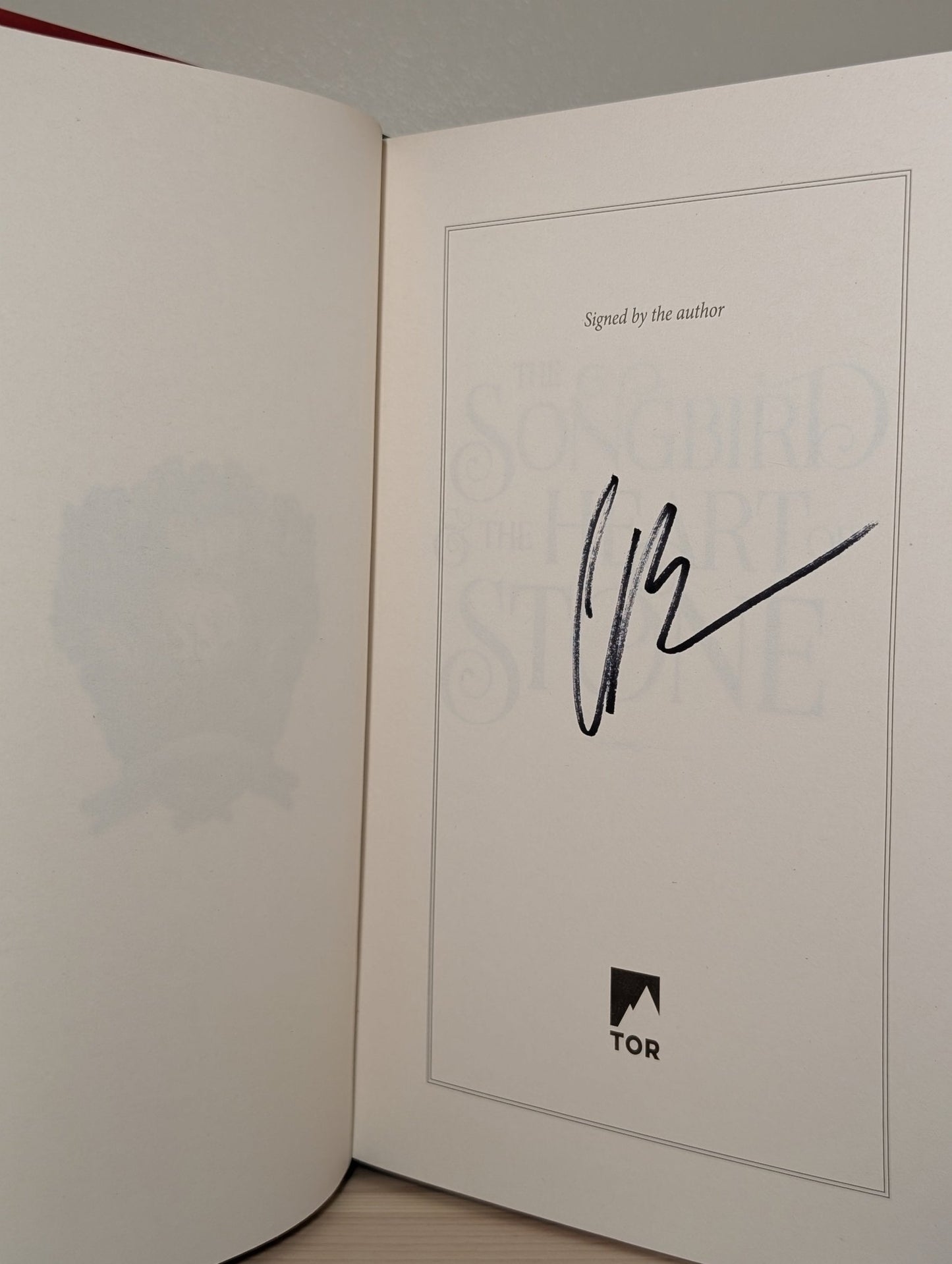 The Songbird and Heart of Stone; Fallen and Kiss of Dusk by Carissa Broadbent (Signed) - Fialta Books