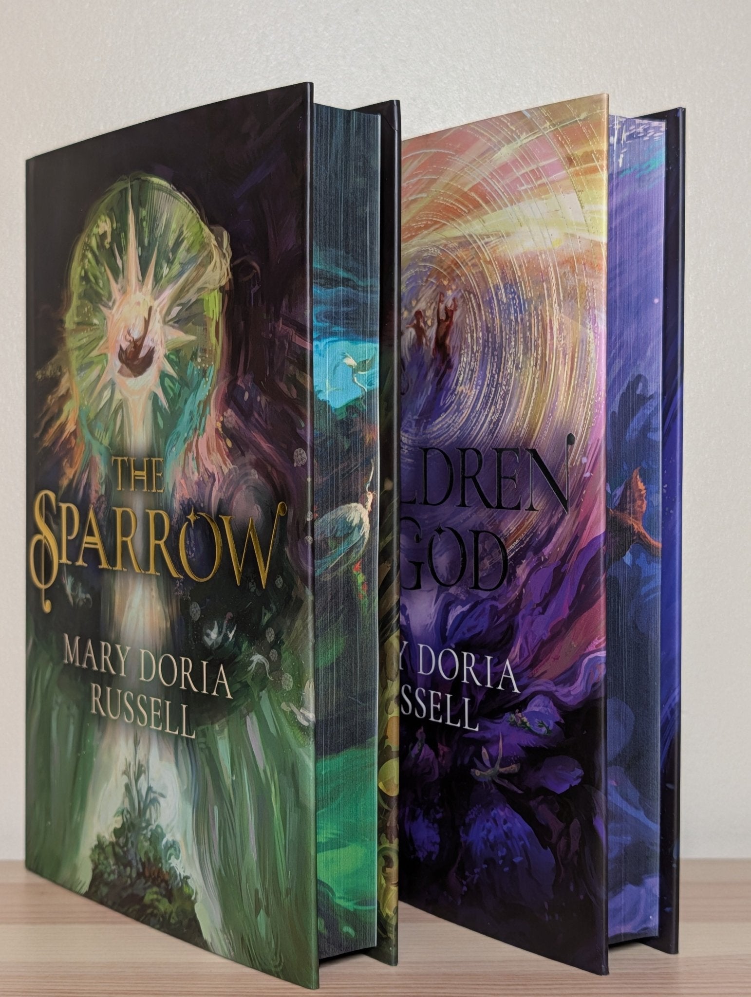 The Sparrow; Children of God by Mary Doria Russell (Signed with sprayed edges) - Fialta Books