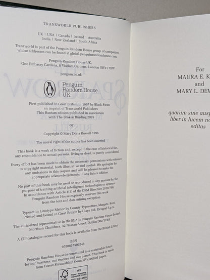 The Sparrow; Children of God by Mary Doria Russell (Signed with sprayed edges) - Fialta Books