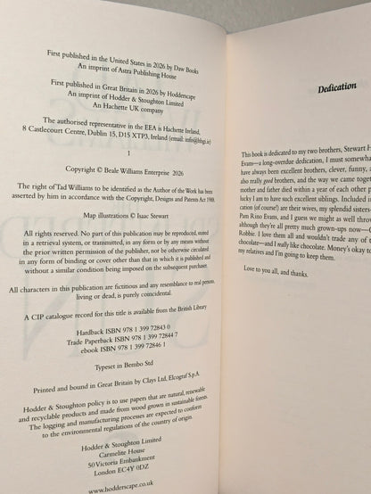 The Splintered Sun by Tad Williams (Signed First Edition with sprayed edges) - Fialta Books